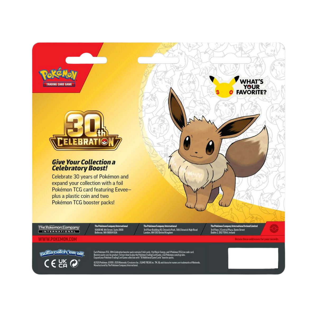 Pokemon: 30th Celebration 2-Pack Blister