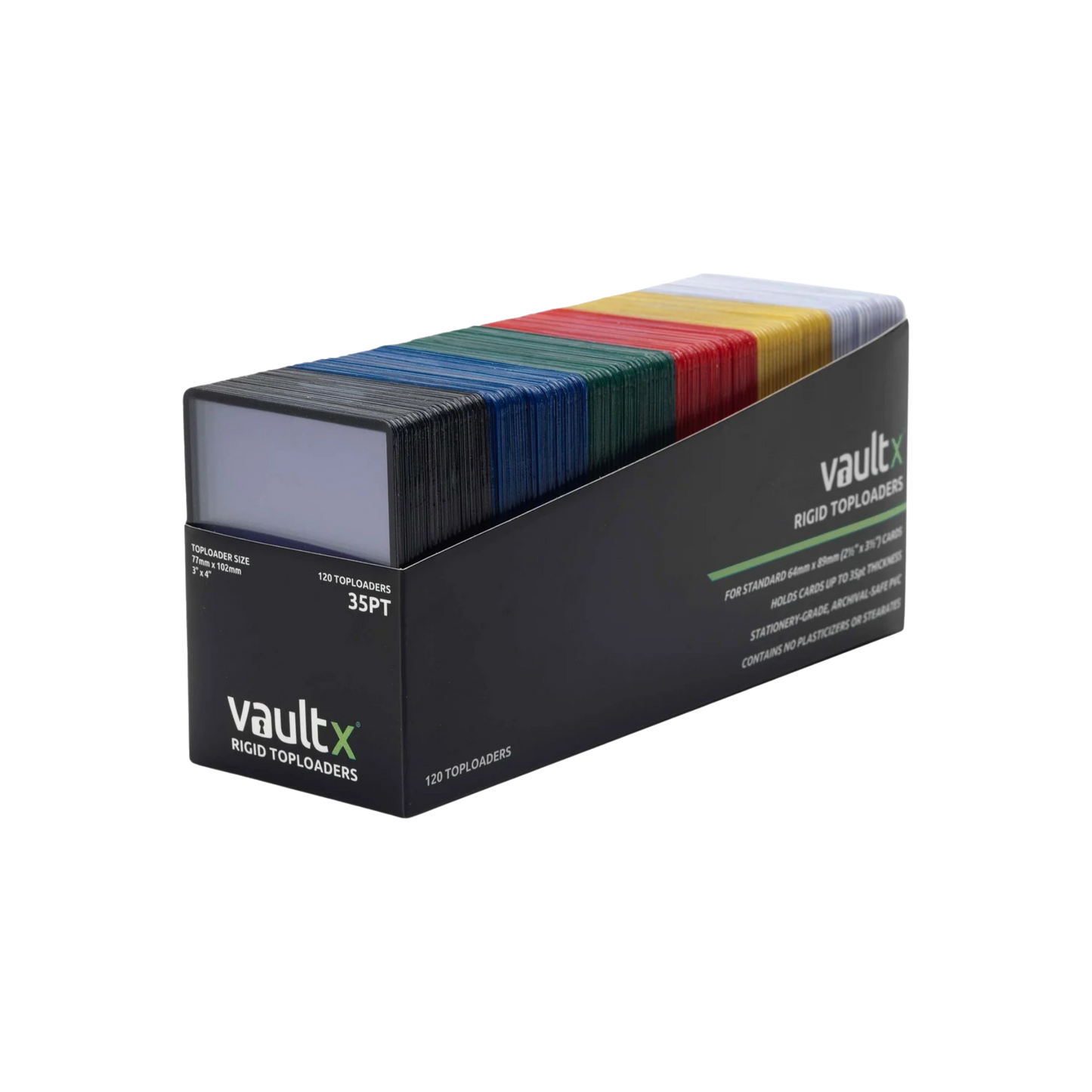 Vault X: Seamless Rigid Toploaders 35pt Colors