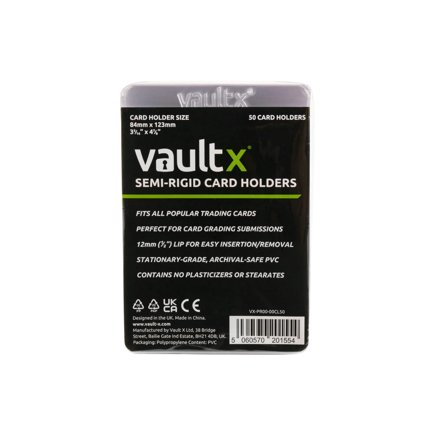 Vault X: Semi-Rigid Card Holders