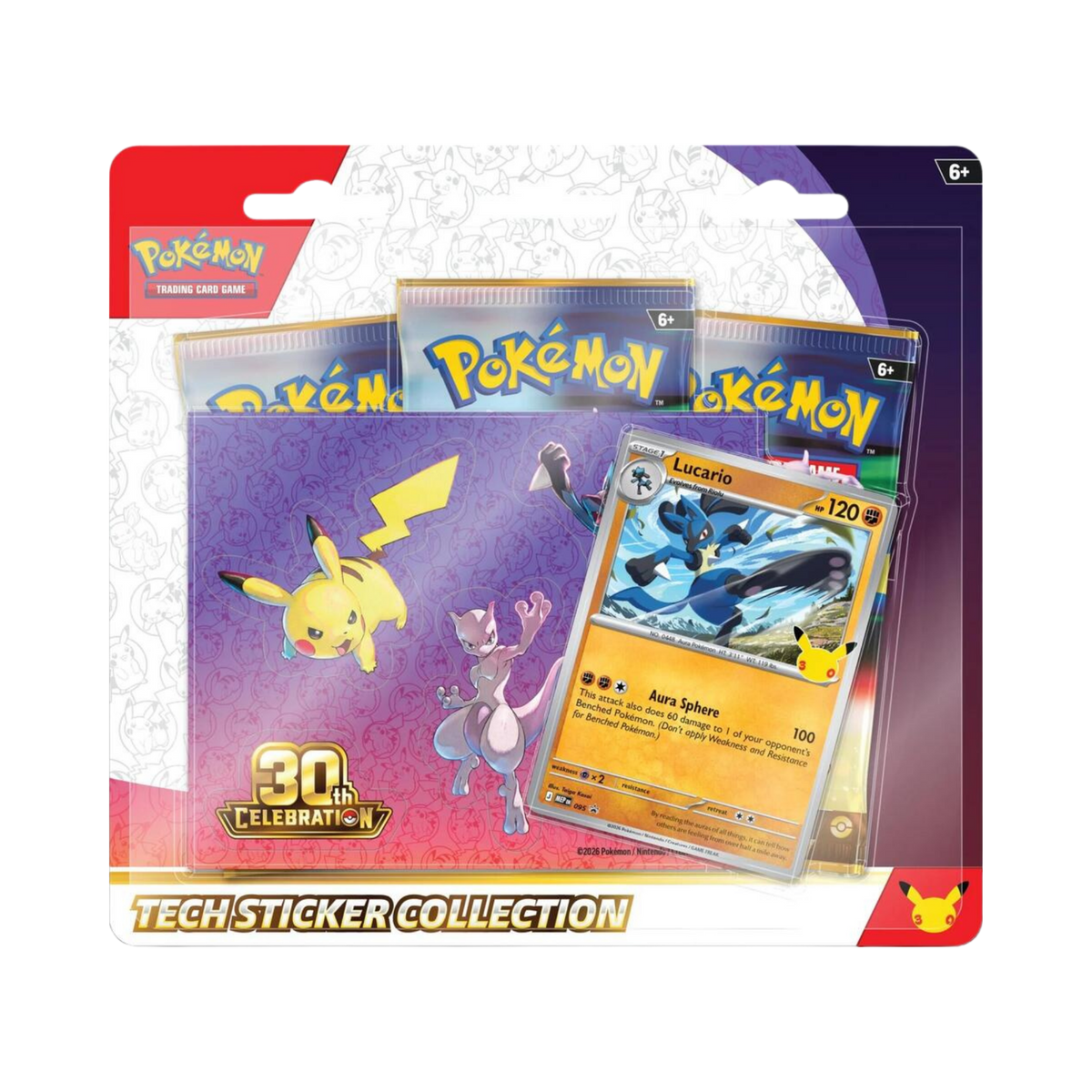 Pokemon:  30th Celebration Tech Sticker Collection