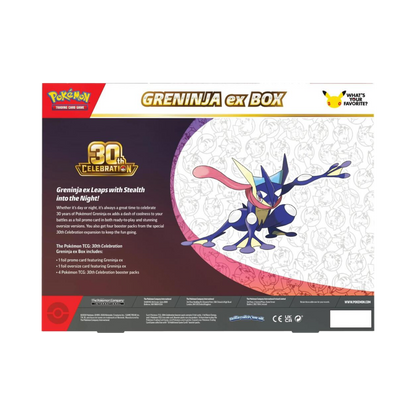 Pokemon: 30th Celebration Greninja ex Box