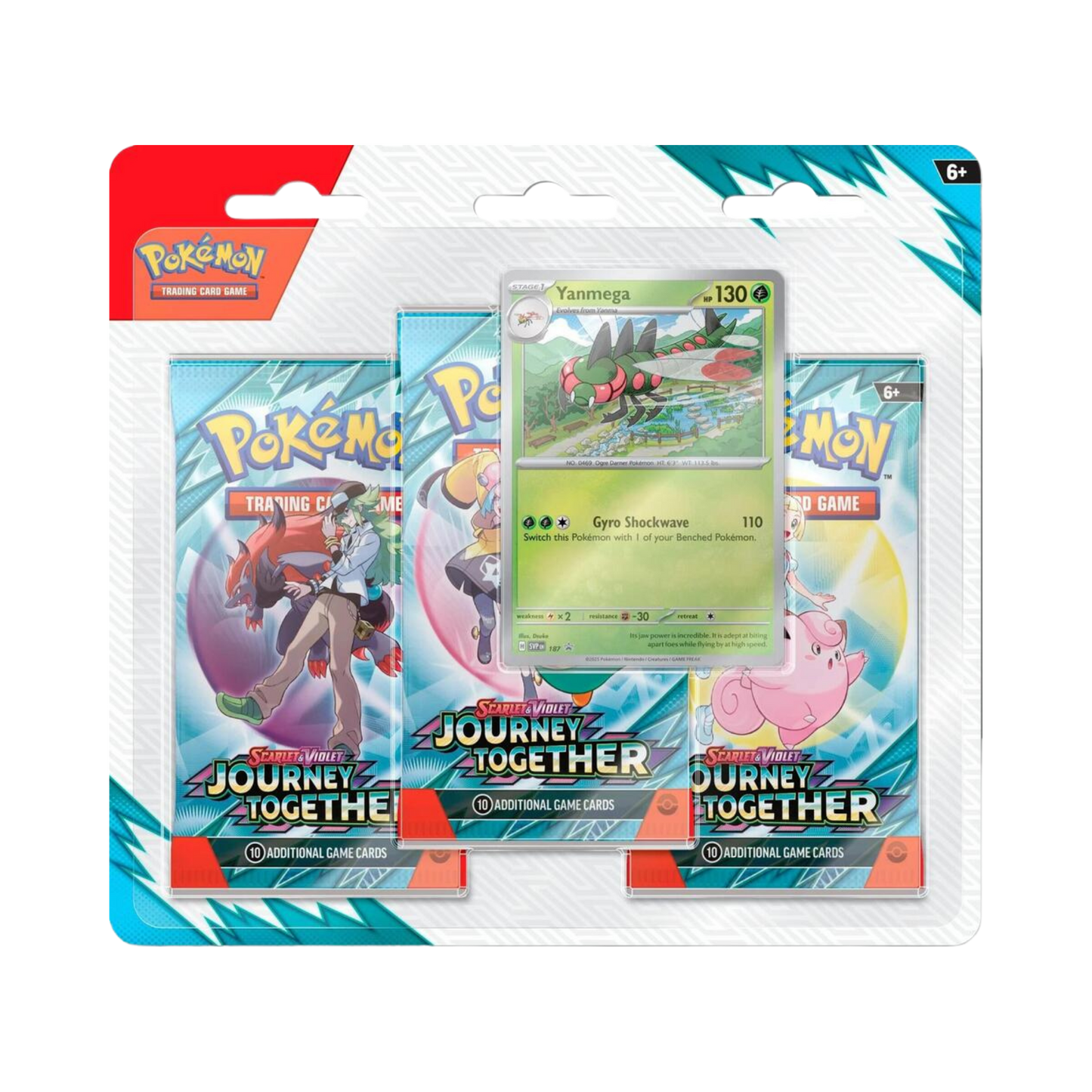 Pokemon: Journey Together 3 Pack Blister [Yanmega]